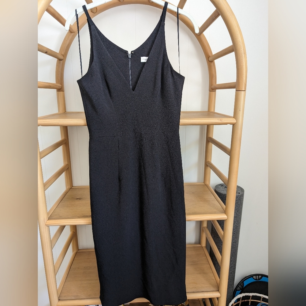 Dress the Population Black Midi Dress, small